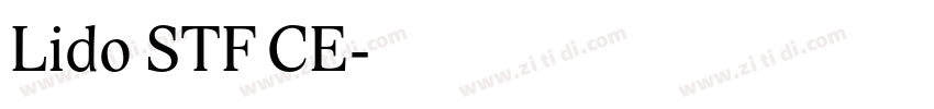 Lido STF CE字体转换